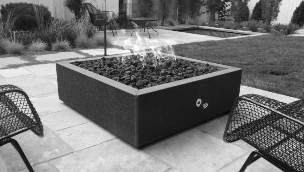 gas line to a firepit